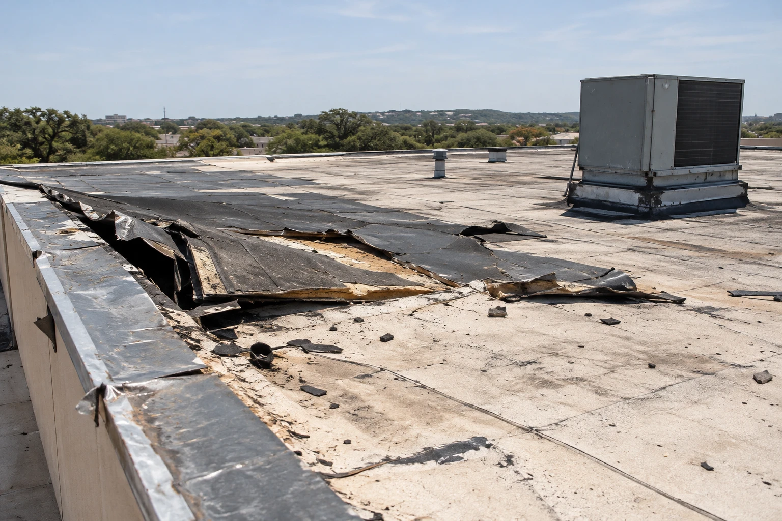Commercial Tornado Damage Roof Repair in Killeen, TX